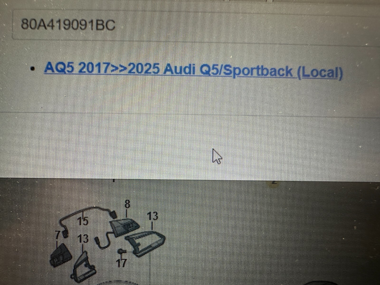 AUDI Q5 LEDER LENKRAD 80A419091BC MIT AIRBAG. - Obrázek 23