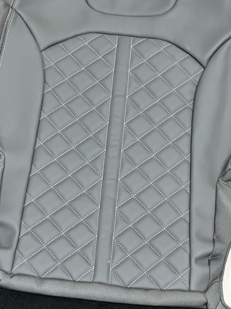 AUDI Q7 SQ7 4M SITZBEZUG SPORTSITZ GRAU LEDER SITZBEZUG VALCONA PLUS ORIG.NEU!!! - Obrázek 6