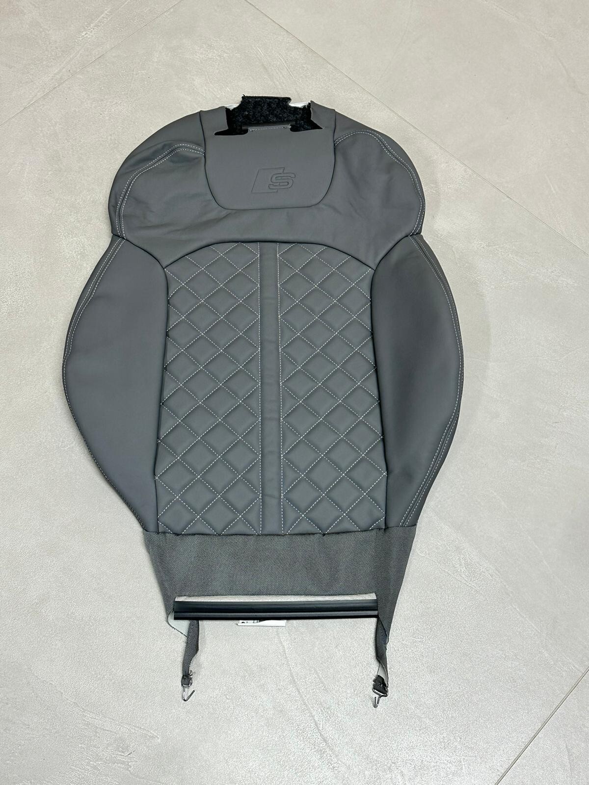 AUDI Q7 SQ7 4M SITZBEZUG SPORTSITZ GRAU LEDER VALCONA PLUS VORN RECHTS ORIG.TEIL - Obrázek 12