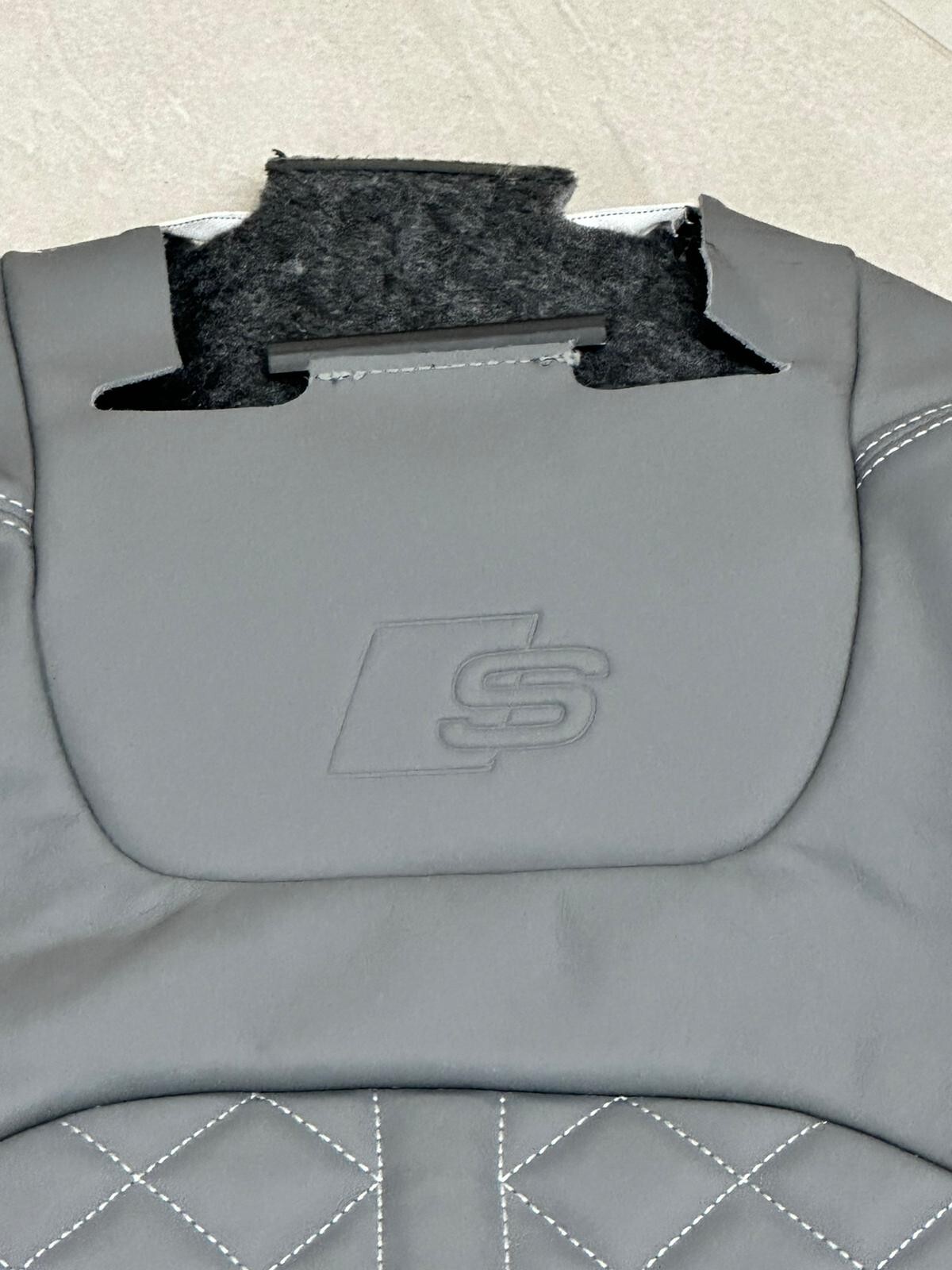 AUDI Q7 SQ7 4M SITZBEZUG SPORTSITZ GRAU LEDER VALCONA PLUS VORN RECHTS ORIG.TEIL - Obrázek 3