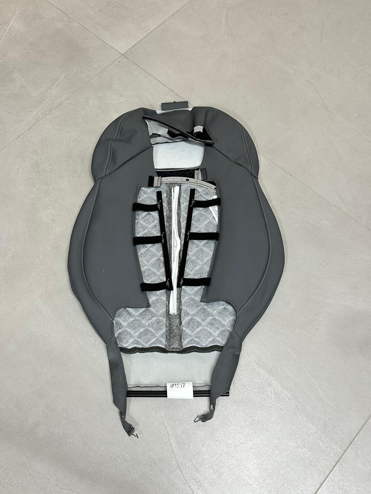 AUDI Q7 SQ7 4M SITZBEZUG SPORTSITZ GRAU LEDER VALCONA PLUS VORN RECHTS ORIG.TEIL - Obrázek 4