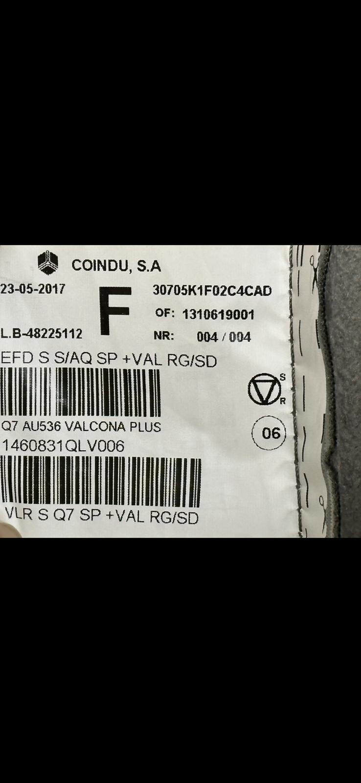 AUDI Q7 SQ7 4M SITZBEZUG SPORTSITZ GRAU LEDER VALCONA PLUS VORN RECHTS ORIG.TEIL - Obrázek 6