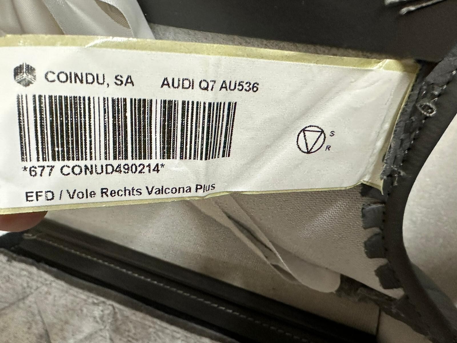 AUDI Q7 SQ7 4M SITZBEZUG SPORTSITZ GRAU LEDER VALCONA PLUS VORN RECHTS ORIG.TEIL - Obrázek 8