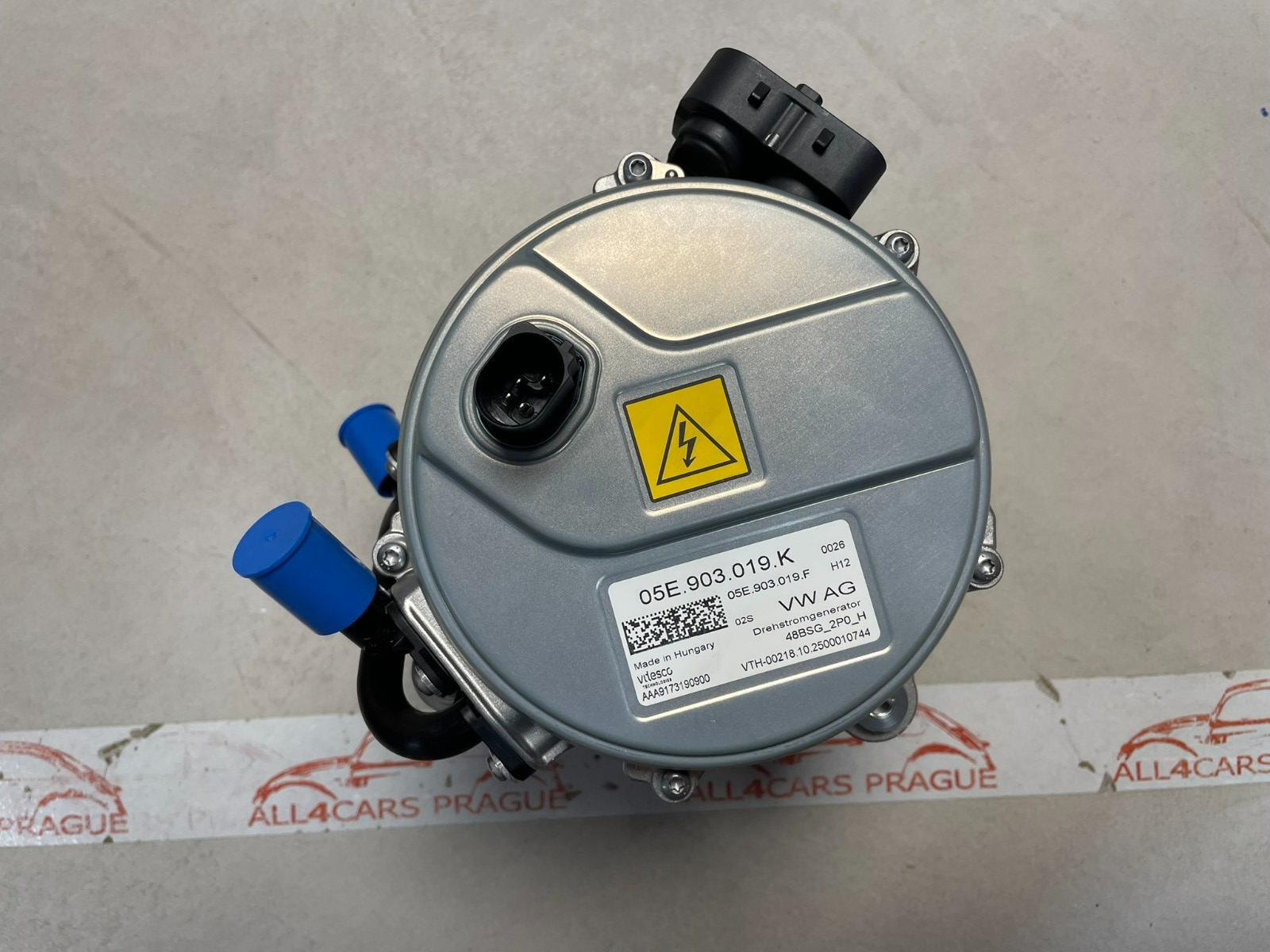 AUDI RS3 , AUDI Q3 , AUDI A3 STARTER WASSERGEKÜHLT GENERATOR 05E903019K ORIG.NEU - Obrázek 9