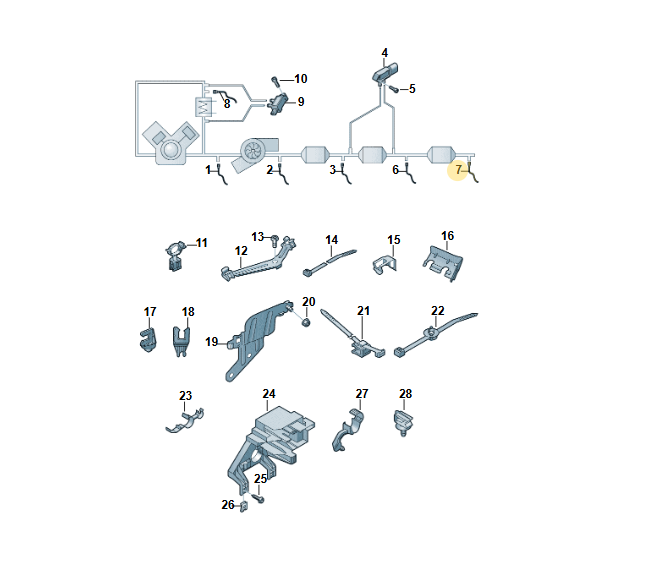 AUDI SQ7 4M 4.0 TDI PARTIKELSENSOR 4M0906261F = 4M0906261N ORIG.NEU - Obrázek 5