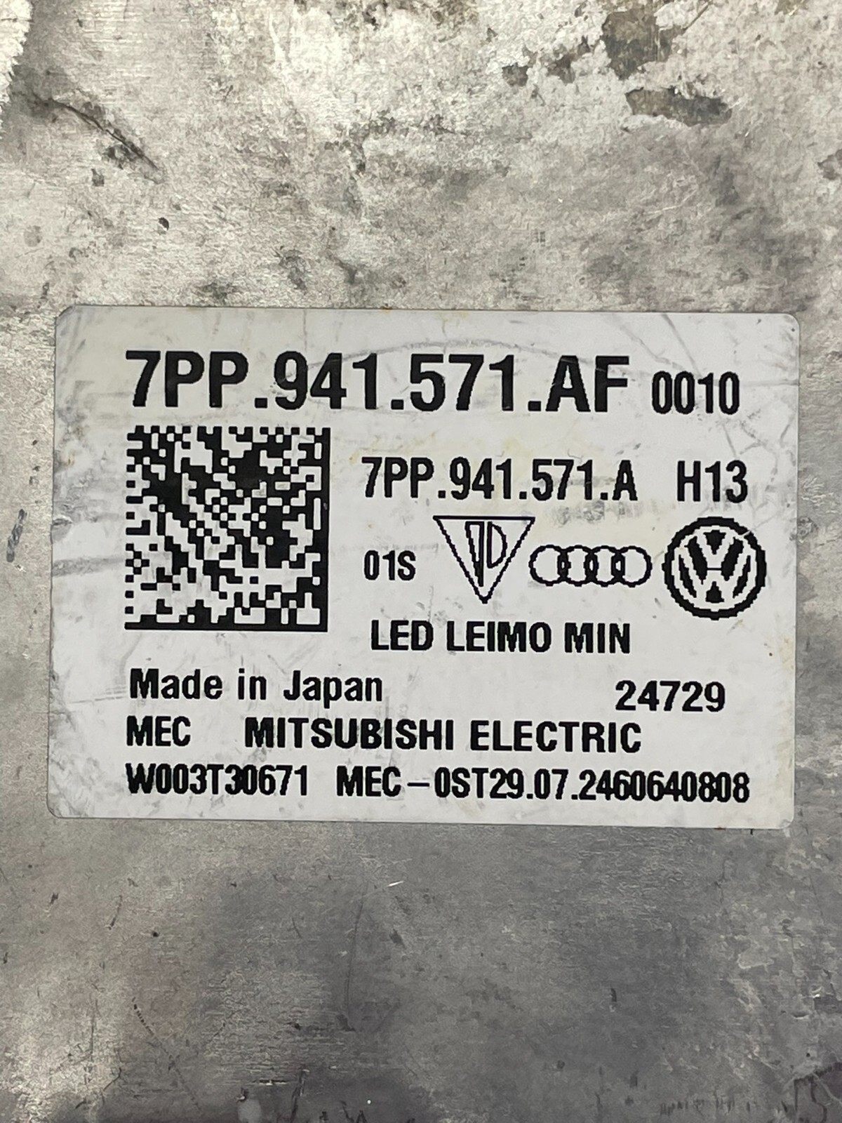 AUDI VW ŠKODA SCHEINWERFER STEUERGERÄT LED 7PP941571AF DEMONT VOM TEST WAGEN ORG - Obrázek 7