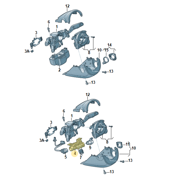 AUDI VW ŠKODA SEAT ZÜNDSCHLOSS TÜRSCHLIESSZYLINDER SCHLÜSSEL 1K0905851B ORIG NEU - Obrázek 4