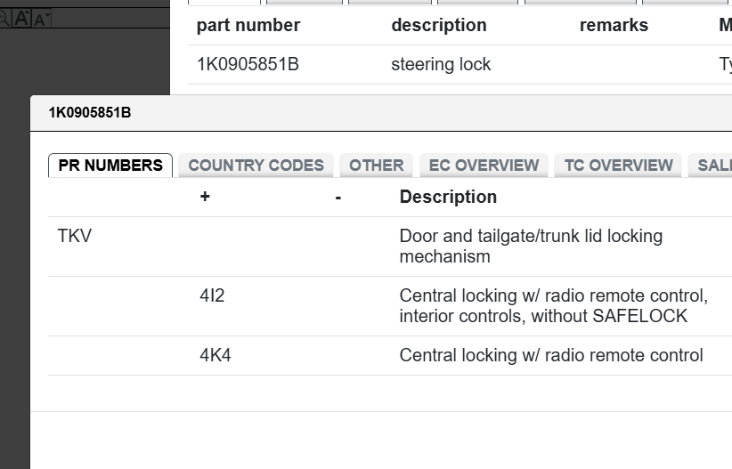 AUDI VW ŠKODA SEAT ZÜNDSCHLOSS TÜRSCHLIESSZYLINDER SCHLÜSSEL 1K0905851B ORIG NEU - Obrázek 5