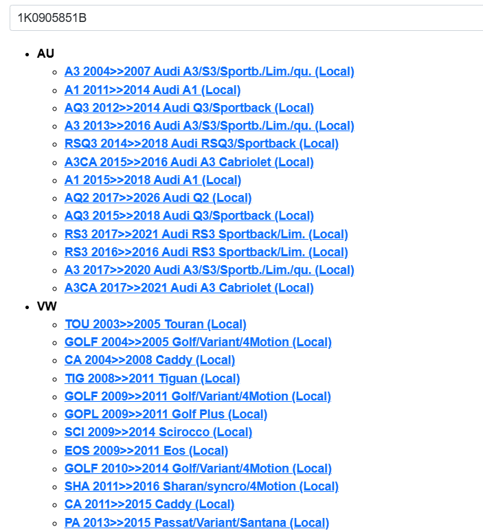 AUDI VW ŠKODA SEAT ZÜNDSCHLOSS TÜRSCHLIESSZYLINDER SCHLÜSSEL 1K0905851B ORIG NEU - Obrázek 6