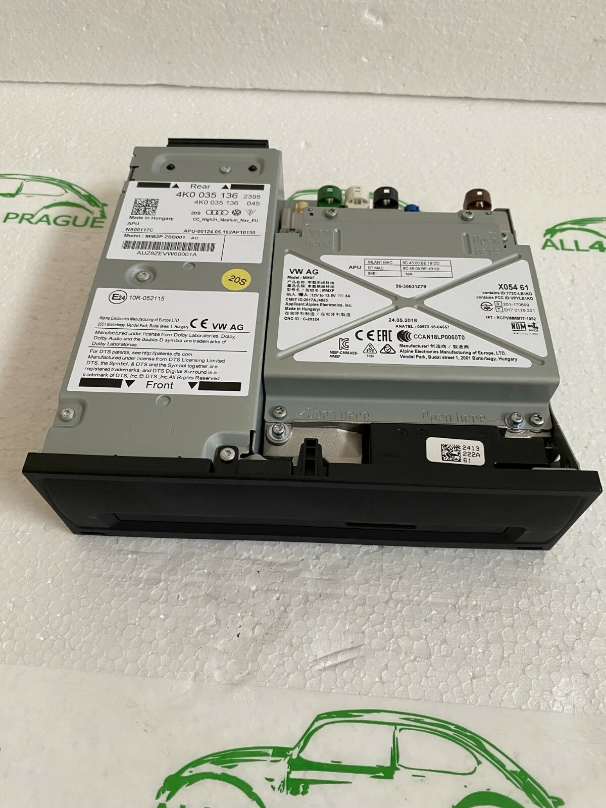 Audi Q8 4M A6 A7 4K Navigation 4K0 035 136 MIB2 High eSIM 4K0035136 NEW - Obrázek 4