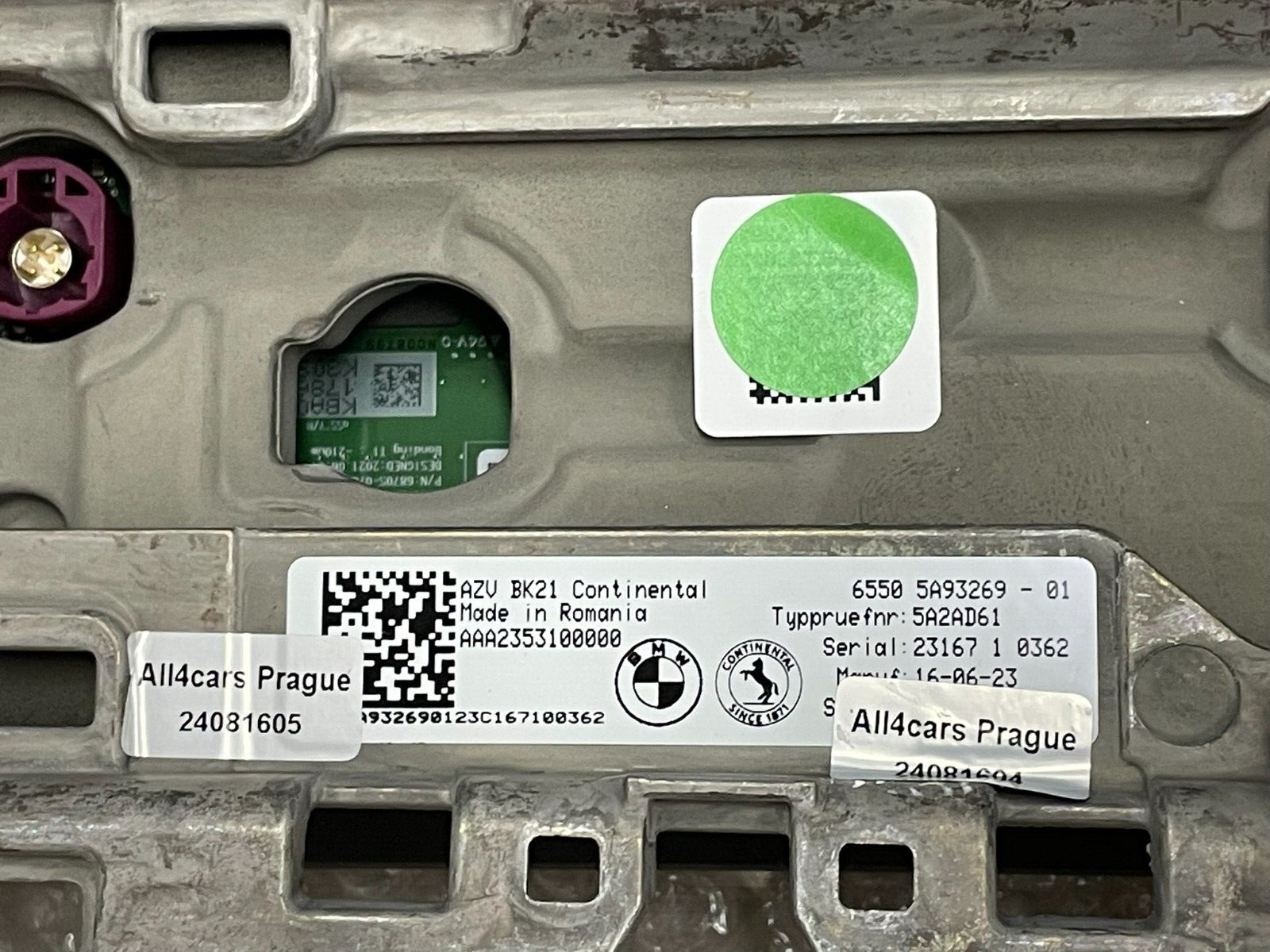 BMW 5 SERIES TACHOMETER - KOMBIINSTRUMENT 6550 5A9326901 - 01 , 5A2AD61 NEU 0KM - Obrázek 9