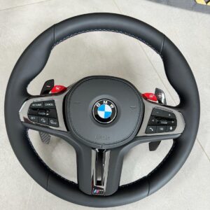 BMW M5 X3M X5M SPORT LEDER LENKRAD KOMPLET M POWER BUTTONS CARBON PADELS