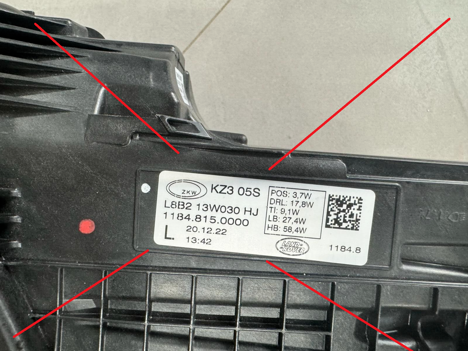 L8B2-13E005-BB LAND ROVER SCHEINWERFER VORSCHALTGERÄT MODUL L8B2-13E005-BB NEU! - Obrázek 10