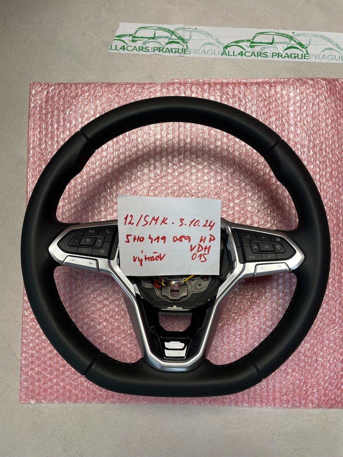 LENKRAD VW GOLF TIGUAN MULTIFUNKTION LENKRAD LOGO R BEHEIZT 5H0419089HP FAST NEU - Obrázek 24