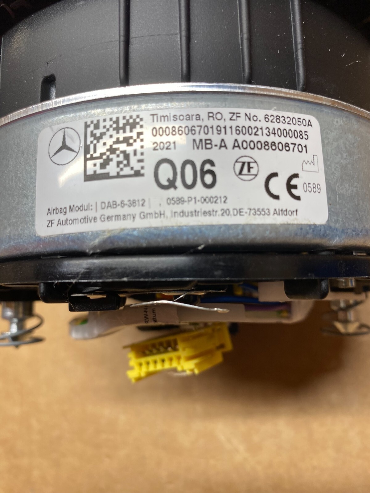 MERCEDES-BENZ A-W177 B-W247 C-W205 LENKRAD A.I.R.B.A.G UNIT A0008606701 NEW!!!! - Obrázek 7