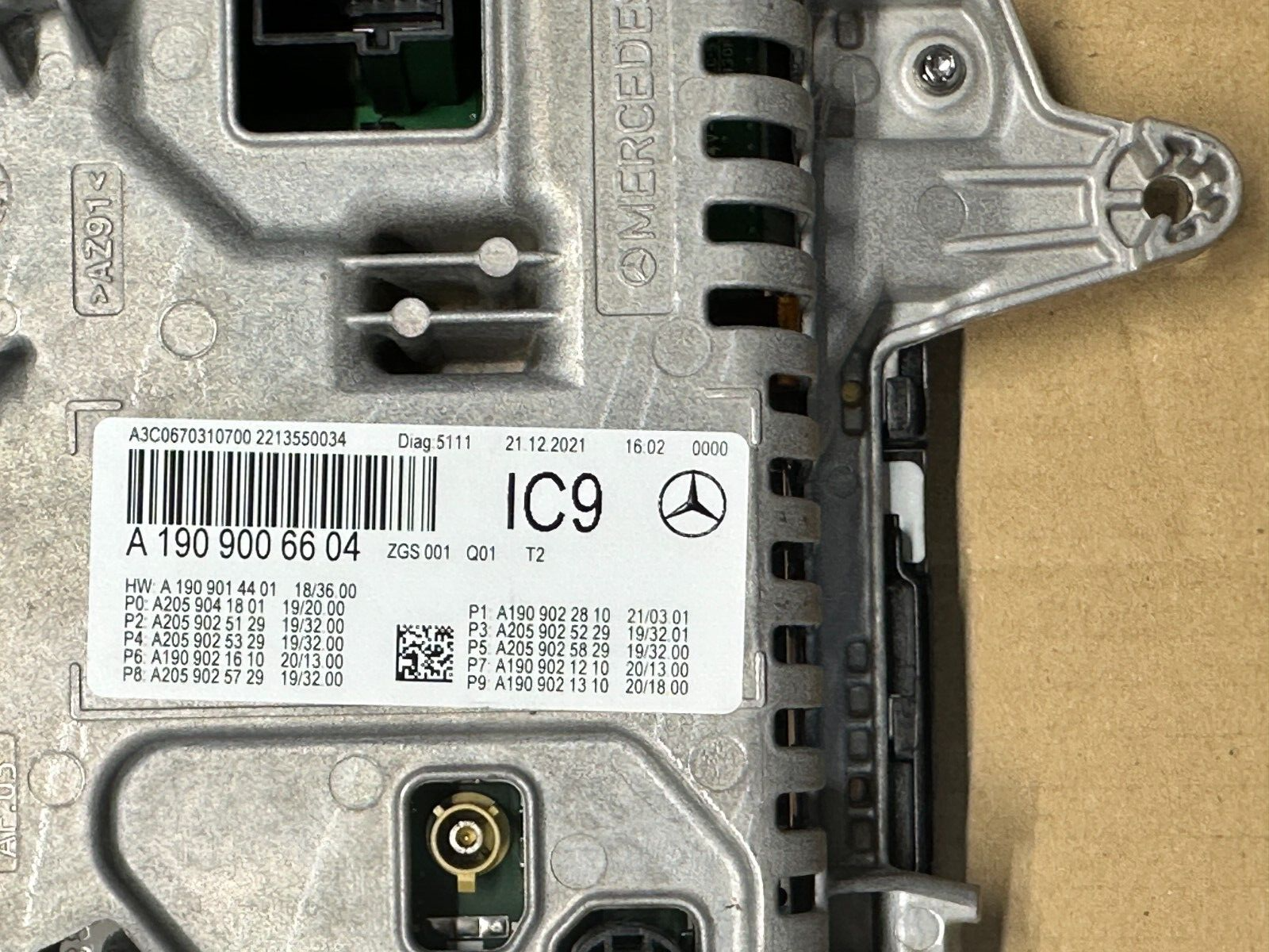 MERCEDES-BENZ AMG GT TACHO DISPLAY KOMBIINSTRUMENT A1909006604 ORIG.NEU!! 0-KM!! - Obrázek 20