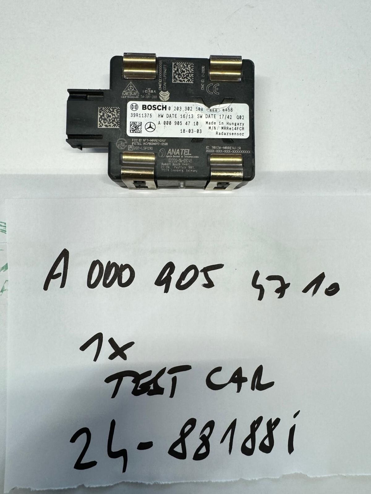 MERCEDES RADAR ABSTAND TOTWINKEL SENZOR A0009054710 FAST NEU DEMONT TEST WAGEN - Obrázek 15