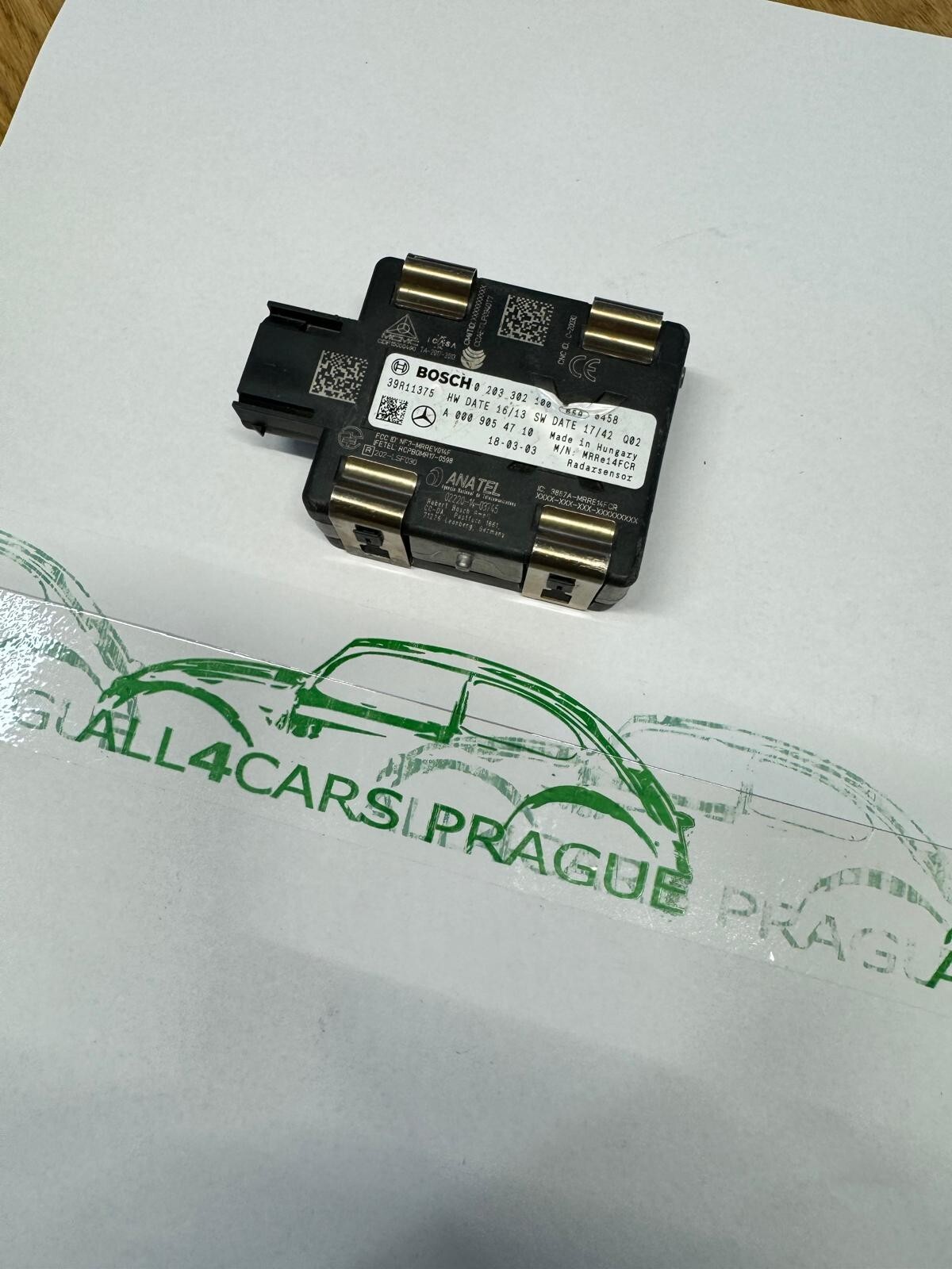 MERCEDES RADAR ABSTAND TOTWINKEL SENZOR A0009054710 FAST NEU DEMONT TEST WAGEN - Obrázek 4