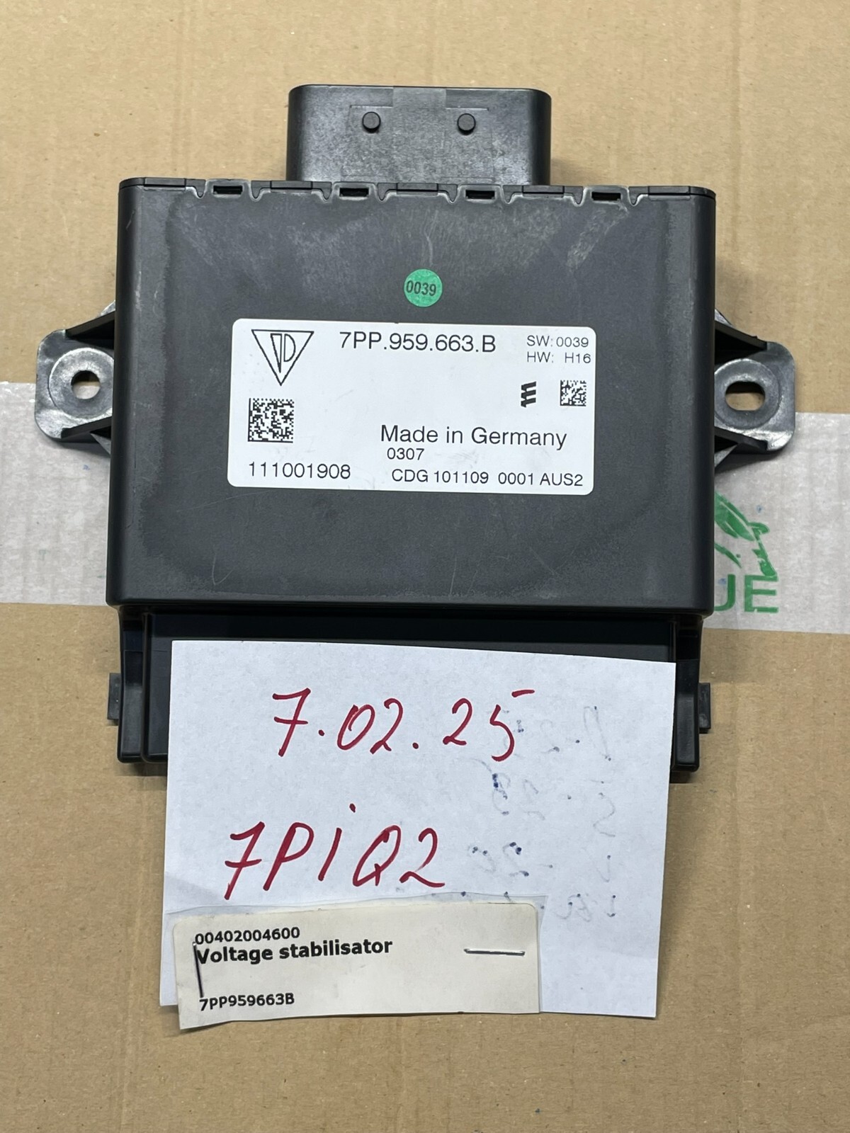 PORSCHE CAYENNE 92A VW TOUAREG 7P SPANNUNGS STEUERGERÄT 7PP959663B = 7PP959663C - Obrázek 14
