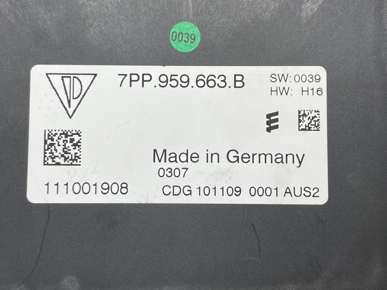 PORSCHE CAYENNE 92A VW TOUAREG 7P SPANNUNGS STEUERGERÄT 7PP959663B = 7PP959663C - Obrázek 3