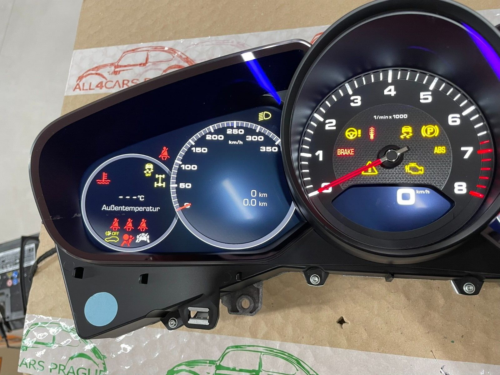 PORSCHE CAYENNE TACHOMETER KOMBIINSTRUMENT CLUSTER 9Y0920935A 6N3 ORIG.NEU 0 KM - Obrázek 14