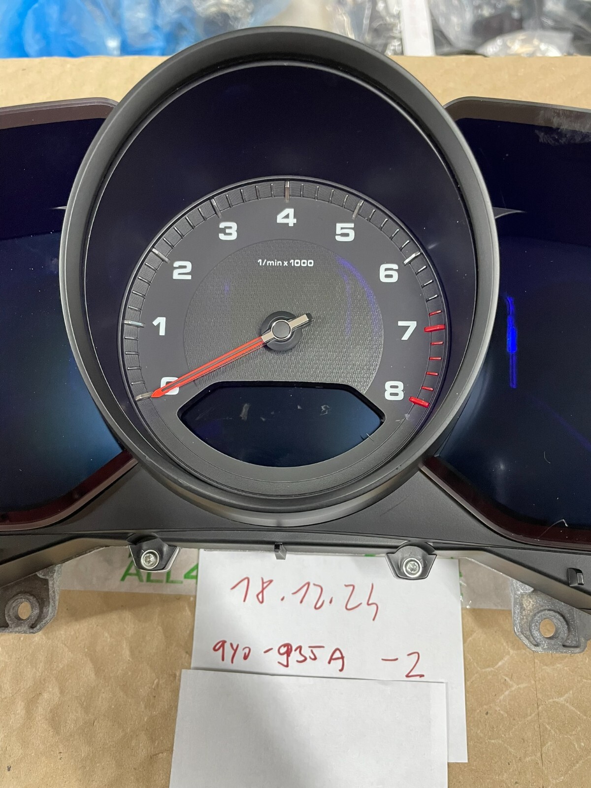 PORSCHE CAYENNE TACHOMETER KOMBIINSTRUMENT CLUSTER 9Y0920935A 6N3 ORIG.NEU 0 KM - Obrázek 25