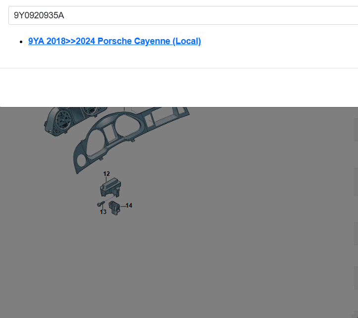 PORSCHE CAYENNE TACHOMETER KOMBIINSTRUMENT CLUSTER 9Y0920935A 6N3 ORIG.NEU 0 KM - Obrázek 6