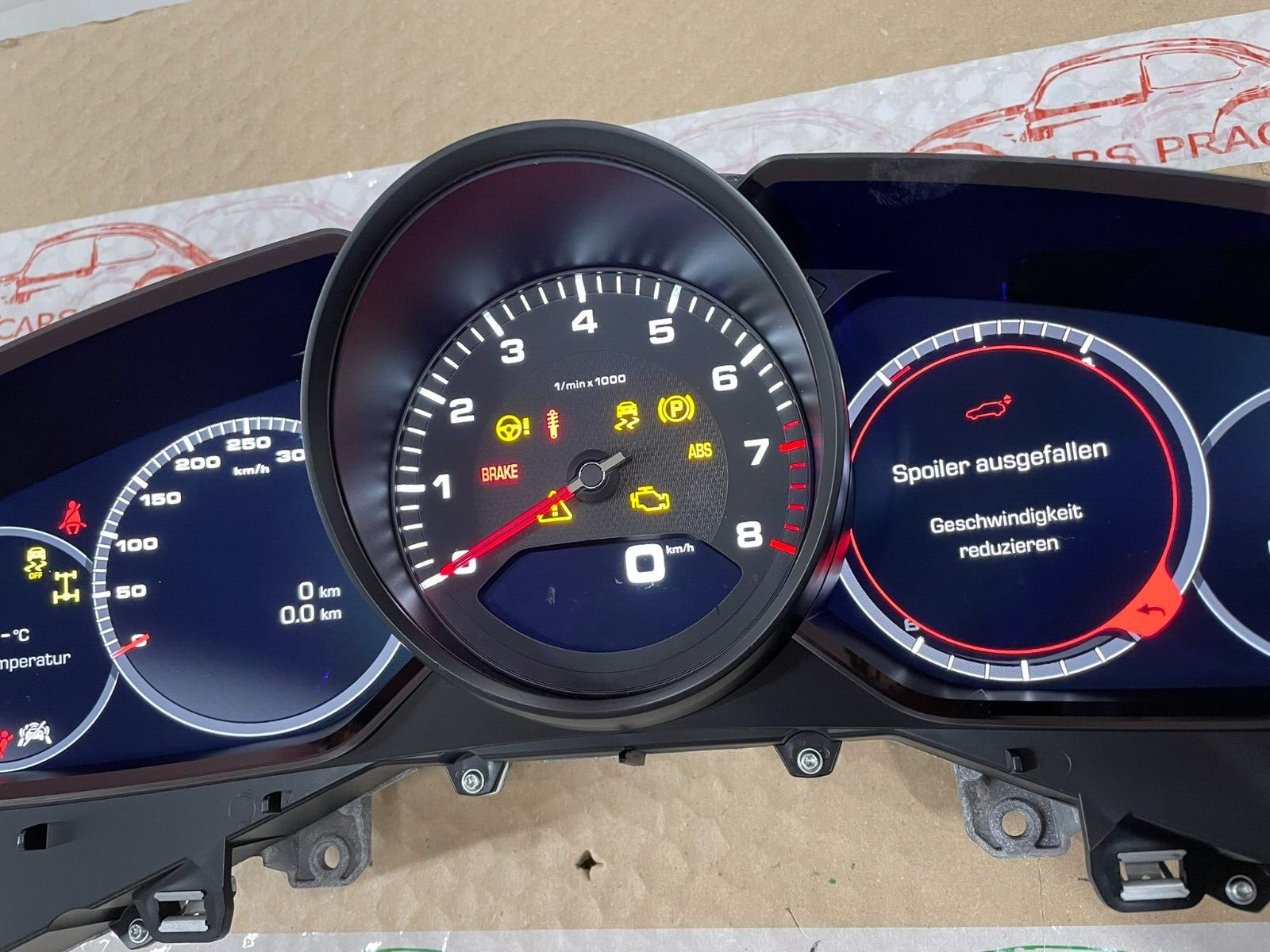 PORSCHE CAYENNE TACHOMETER KOMBIINSTRUMENT CLUSTER 9Y0920935A 6N3 ORIG.NEU 0 KM - Obrázek 9