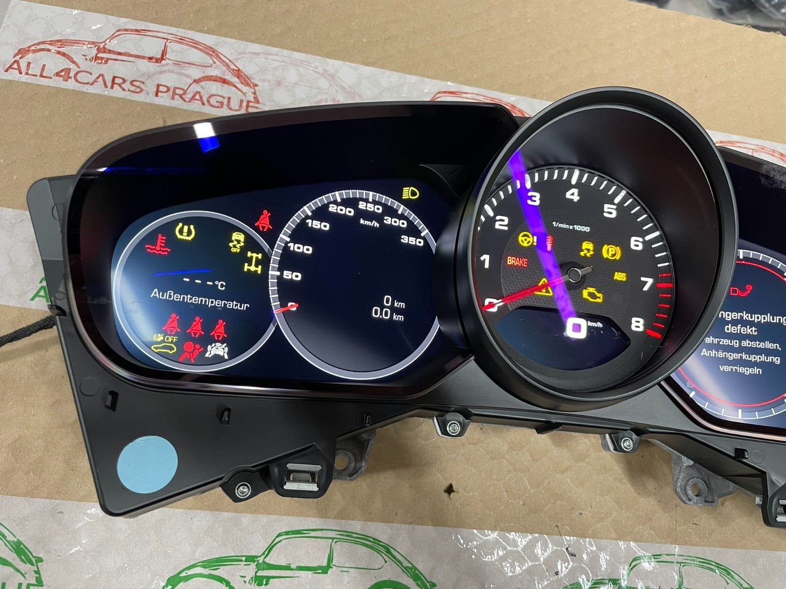 PORSCHE CAYENNE TACHOMETER KOMBIINSTRUMENT CLUSTER 9Y0920935A 6N3 ORIG.NEU 0 KM - Obrázek 10