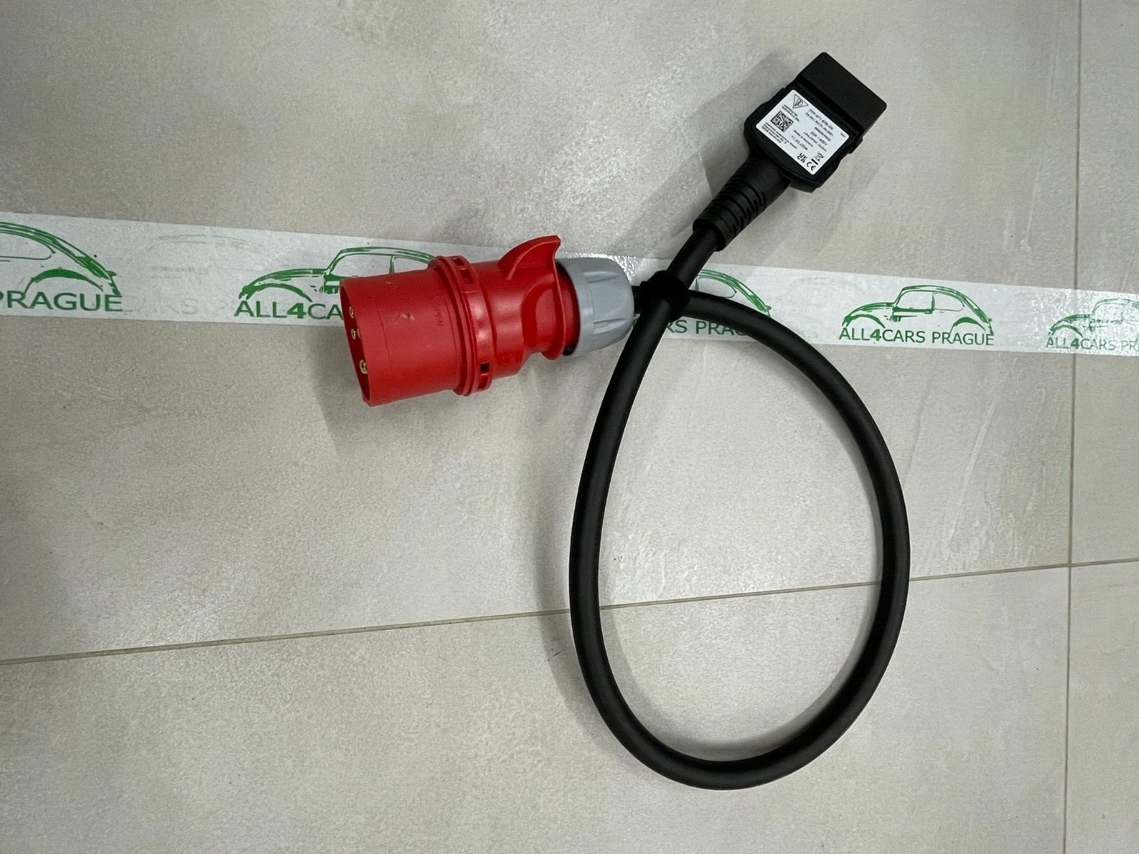 PORSCHE LADEKABEL FÜR NETZSTECKDOSE CEE 32A 3P 900MM GERADE 7PP971678GK ORIG.NEU - Obrázek 7