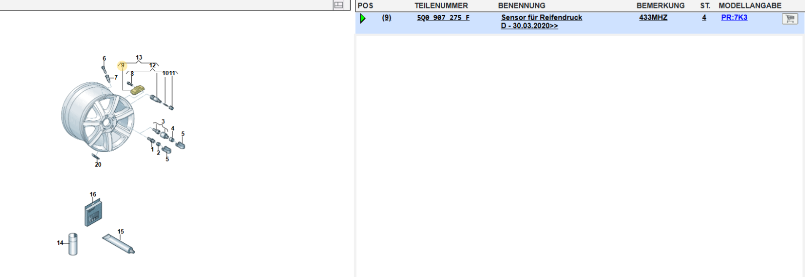 PORSCHE ORIG. RETROFIT RDKS SENZOR STEUERGERÄT VERLEGUNG 5Q0907275F + 992907273D - Obrázek 4