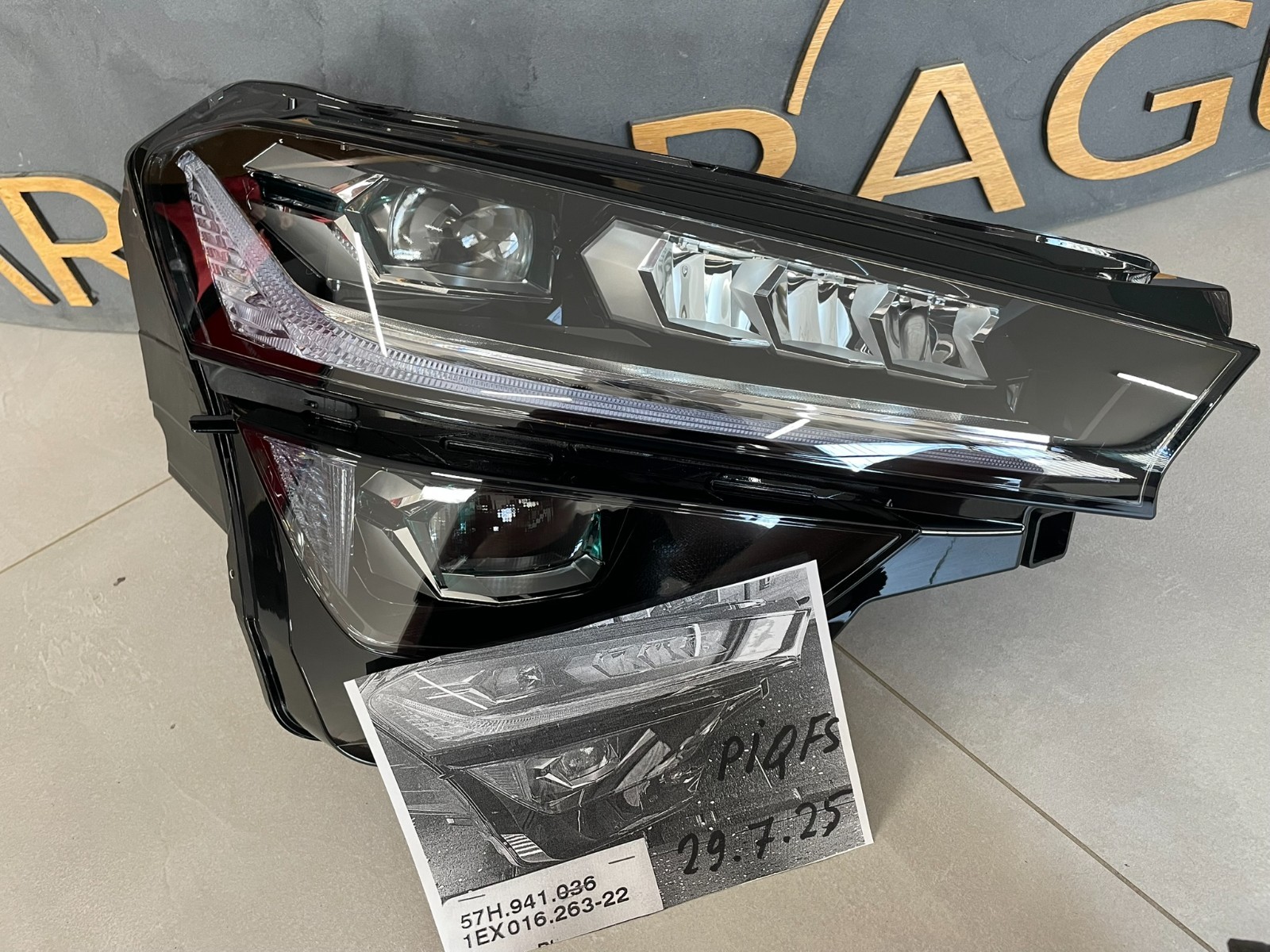 ŠKODA KODIAQ SCHEINWERFER VOLL LED RECHTS KOMPLET 57H941036 = 57H941078 ORIGINAL - Obrázek 23