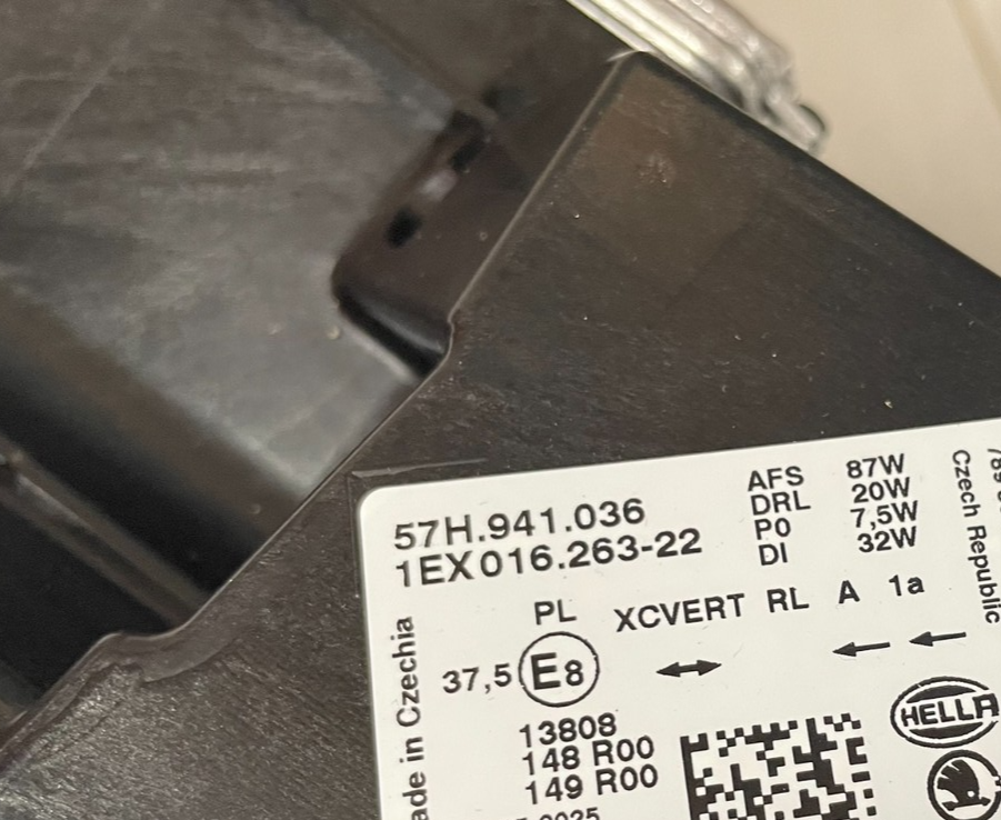 ŠKODA KODIAQ SCHEINWERFER VOLL LED RECHTS KOMPLET 57H941036 = 57H941078 ORIGINAL - Obrázek 4