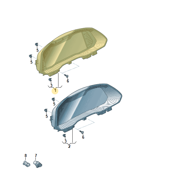 ŠKODA OCTAVIA 4 KOMBI INSTRUMENT TACHOMETER VIRTUAL COCPIT 5E3920770E 0 KM NEU - Obrázek 4