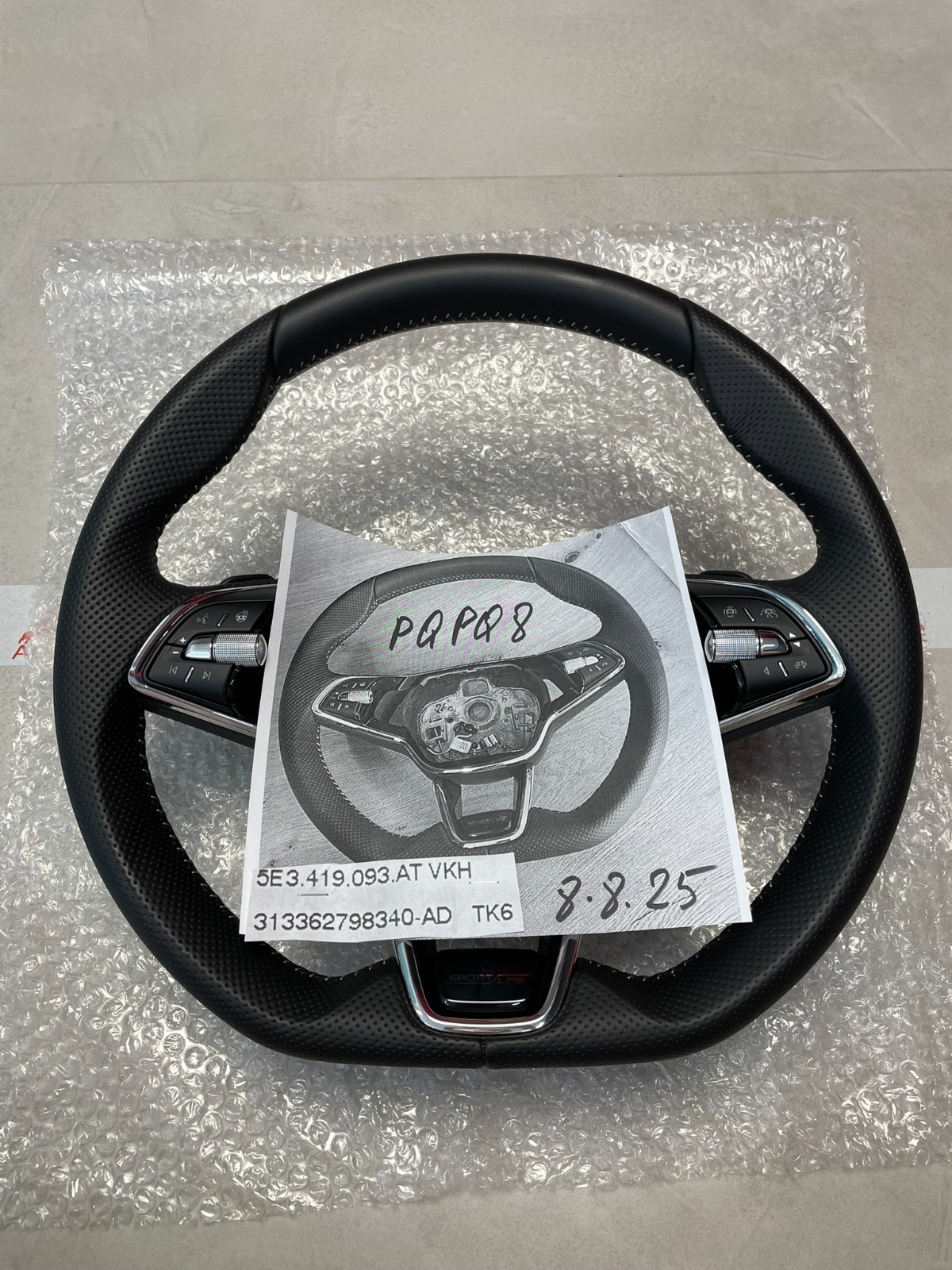 ŠKODA OCTAVIA IV 5E3 SPORT LINE LENKRAD ABGEFLACHT GELOCHT 5E3419093AT FAST NEU - Obrázek 25