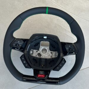STEERING WHEEL LAMBORGHINI HURACAN GRÜN SPORT LEDER LENKRAD 4T0419091BF ORIG NEW