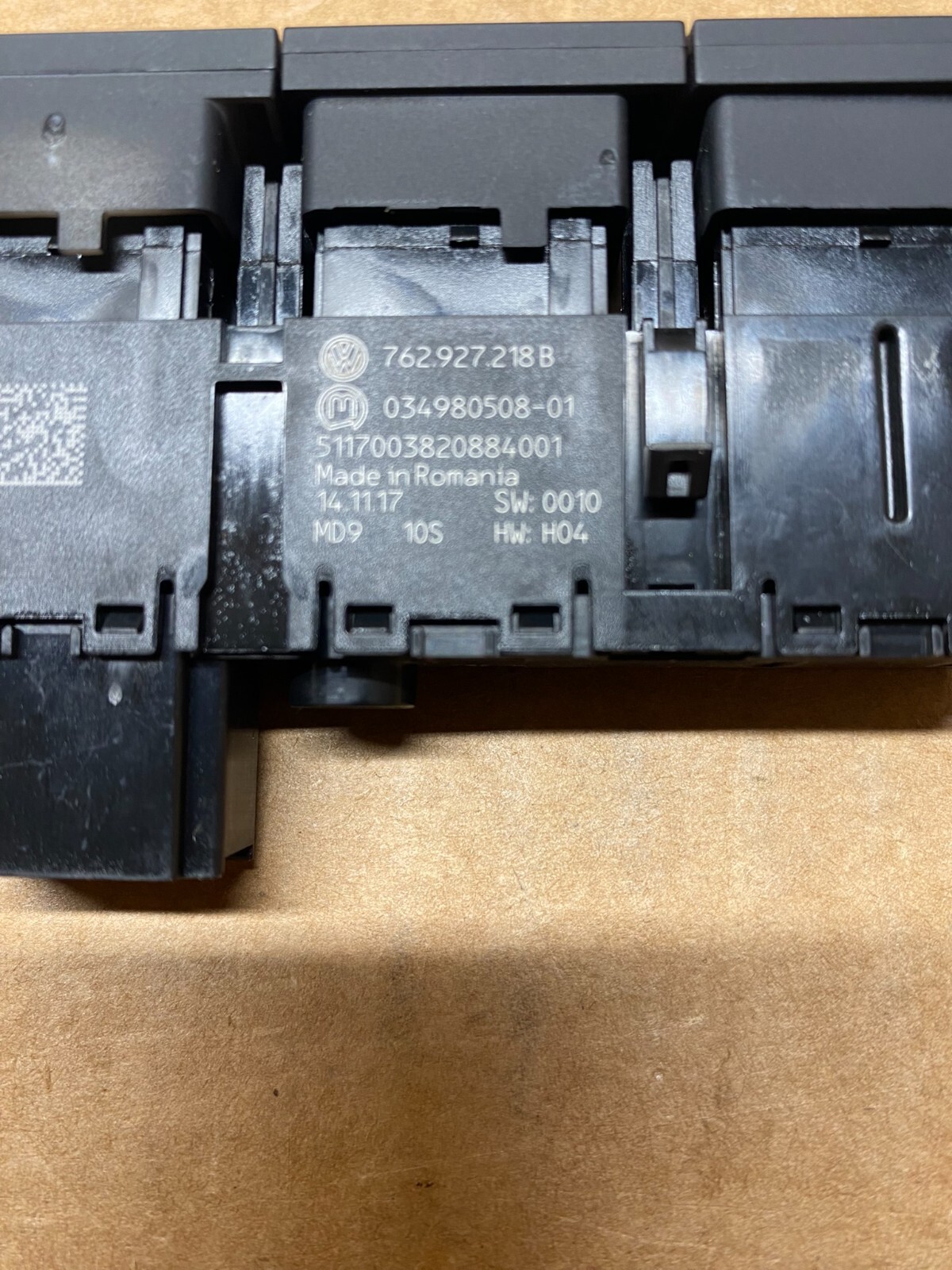 VOLKSWAGEN TOUAREG MISC SWITCH RHD 762927218B ORIGINAL - Obrázek 6