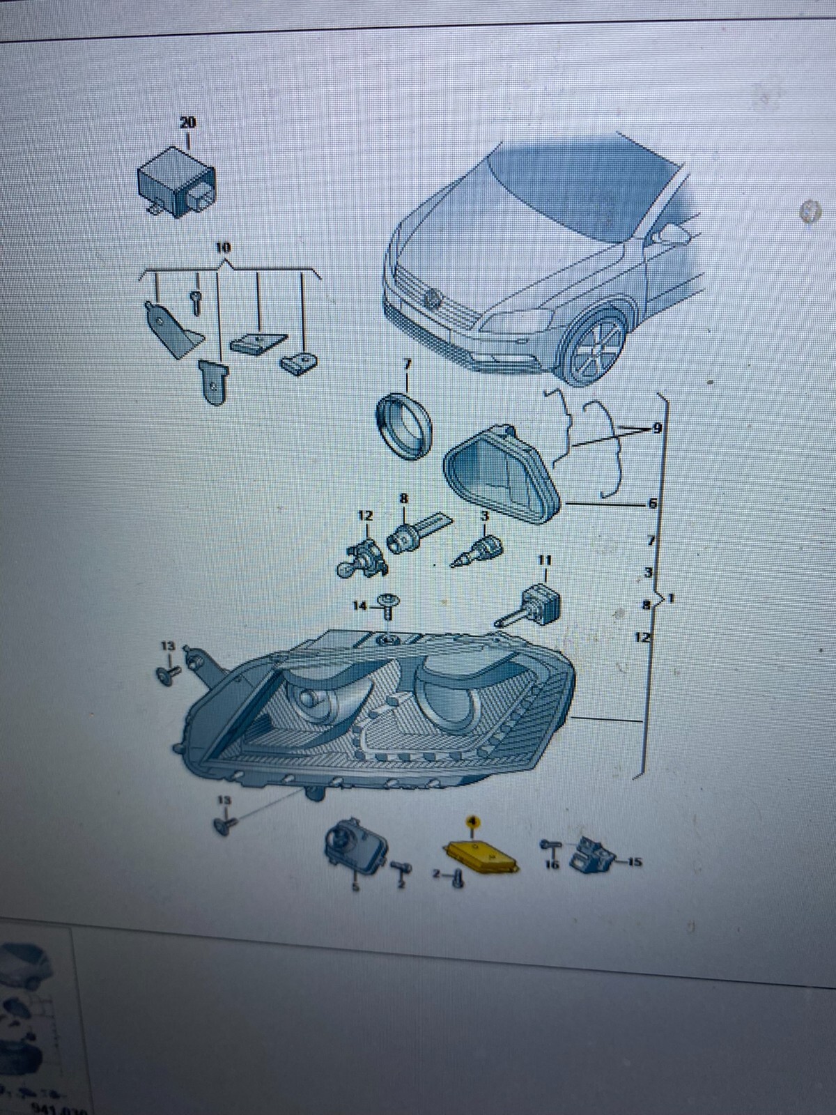 VW AUDI AFS LEISTUNGSMODUL KONTROLLE MODUL EINHEIT 3D0941329B ORIG.NEU! - Obrázek 14