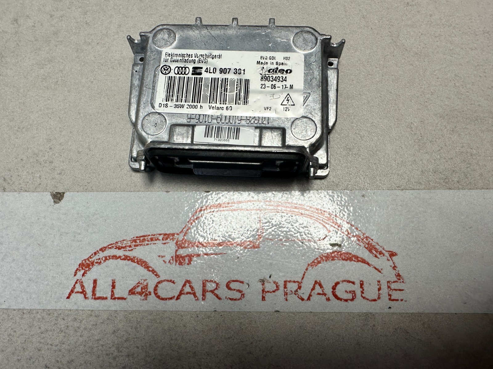 VW AUDI SEAT XENON SCHEINWERFER STEUERGERAT 4L0907391 ORIGINAL