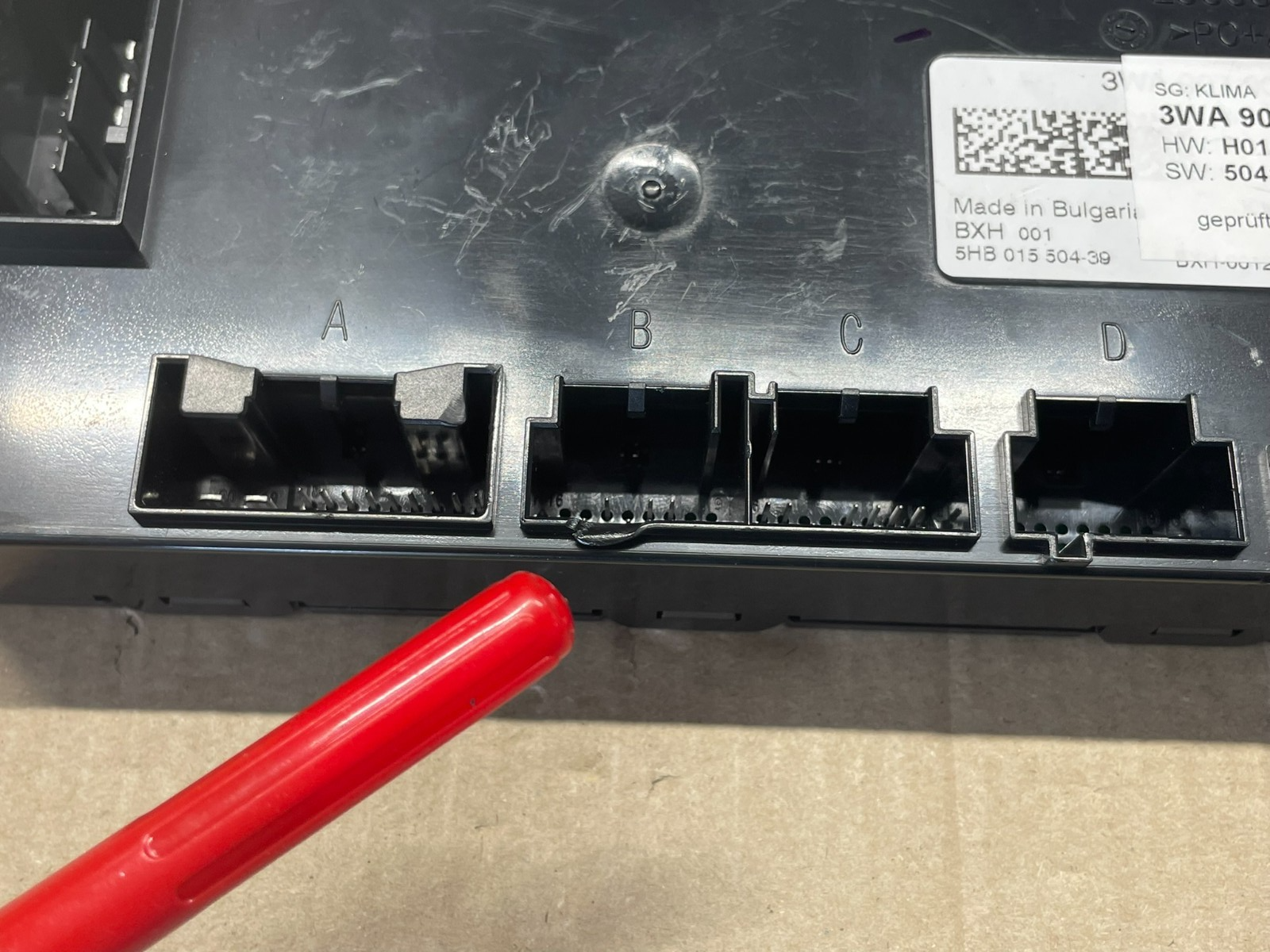 VW AUDI ŠKODA SEAT STEUERGERÄT FÜR KLIMAANLAGE 3WA907007B FAST NEU DEM TEST CAR - Obrázek 13