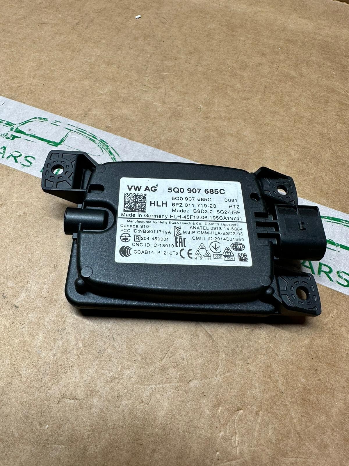 VW AUDI SKODA STEUERGERÄT FÜR TOTWINKELERKENNUNG 5Q0907685C ORIG.NEU!!!