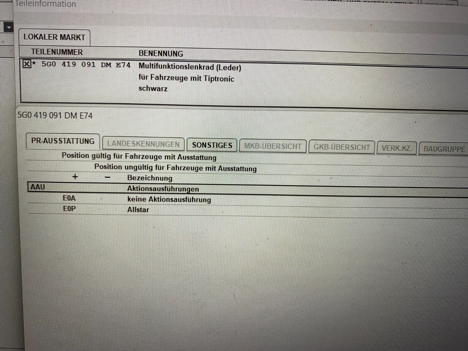 VW GOLF 7 VII PASSAT B8 MULTIFUNKTION LENKRAD DSG LEDER R-LOGO 5G0419091DM E74 - Obrázek 19