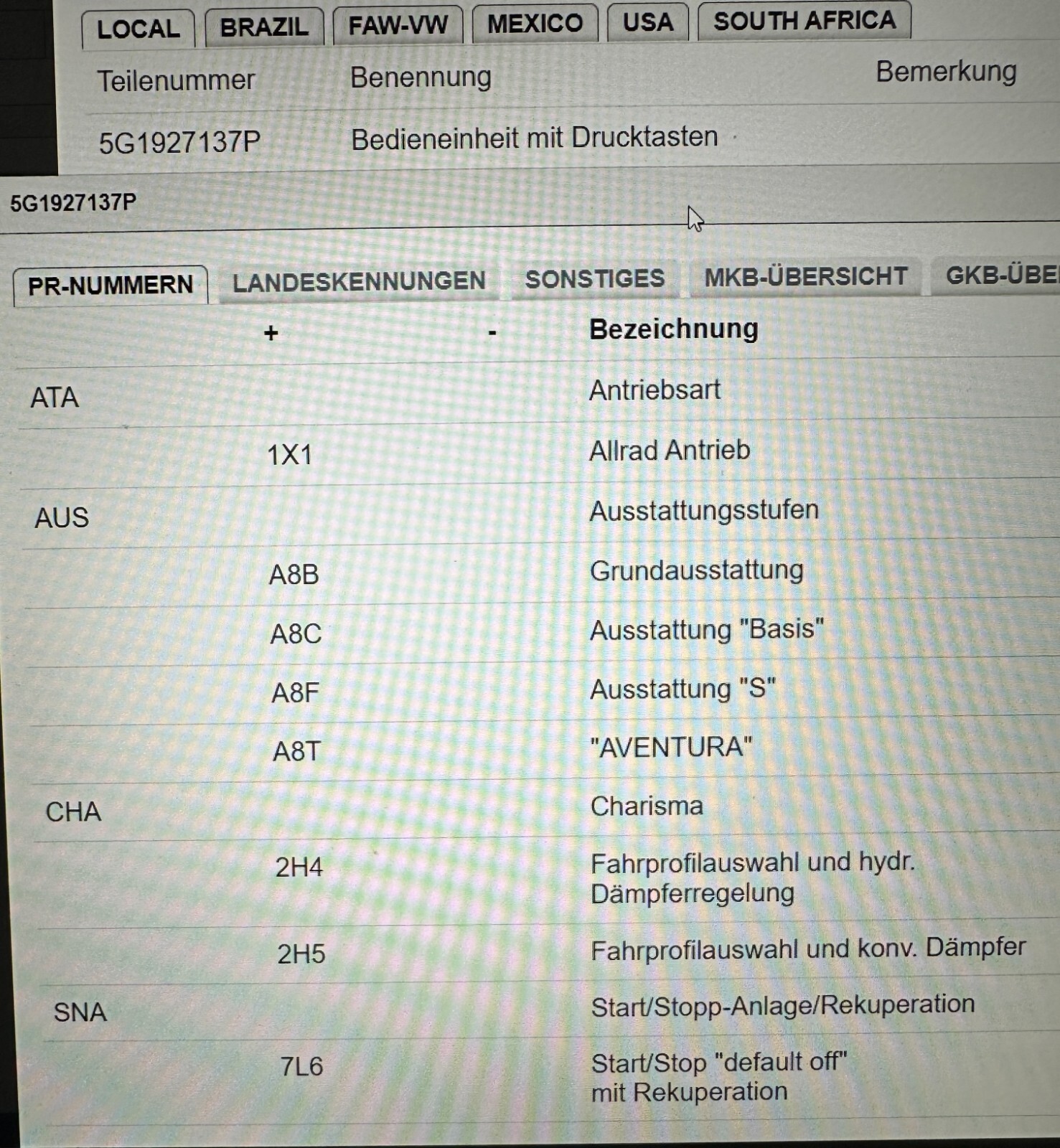 VW GOLF MK7 BEDIENEINHEIT DRUCKTASTEN 5G1927137P Fast Neu Teil dem v Test Wagen - Obrázek 7