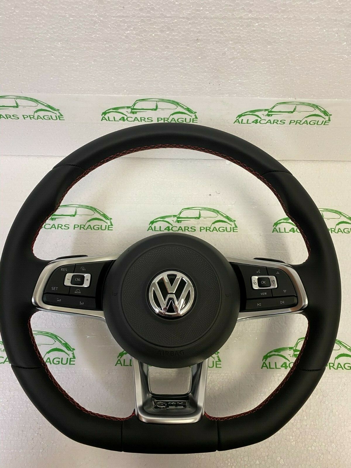VW GTI MULTIFUKTIONAL LENKRAD KOMPLET MIT SCHALTWIPPEN 2Q0419091CJ ORIG. NEU!! - Obrázek 9