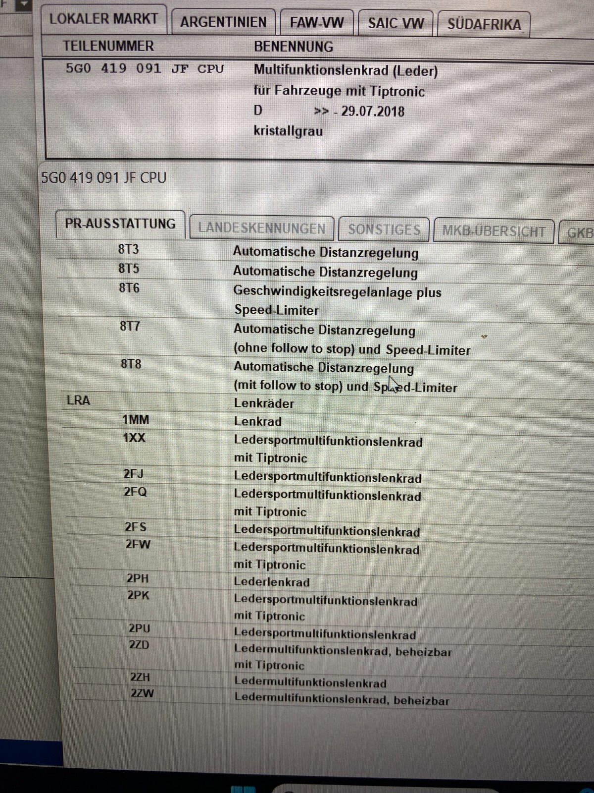 VW LENKRAD R SPORT LEDER KOMPLET GOLF 7/ARTEON/PASSAT/TIGUAN 5G0419091JF ORG NEU - Obrázek 8