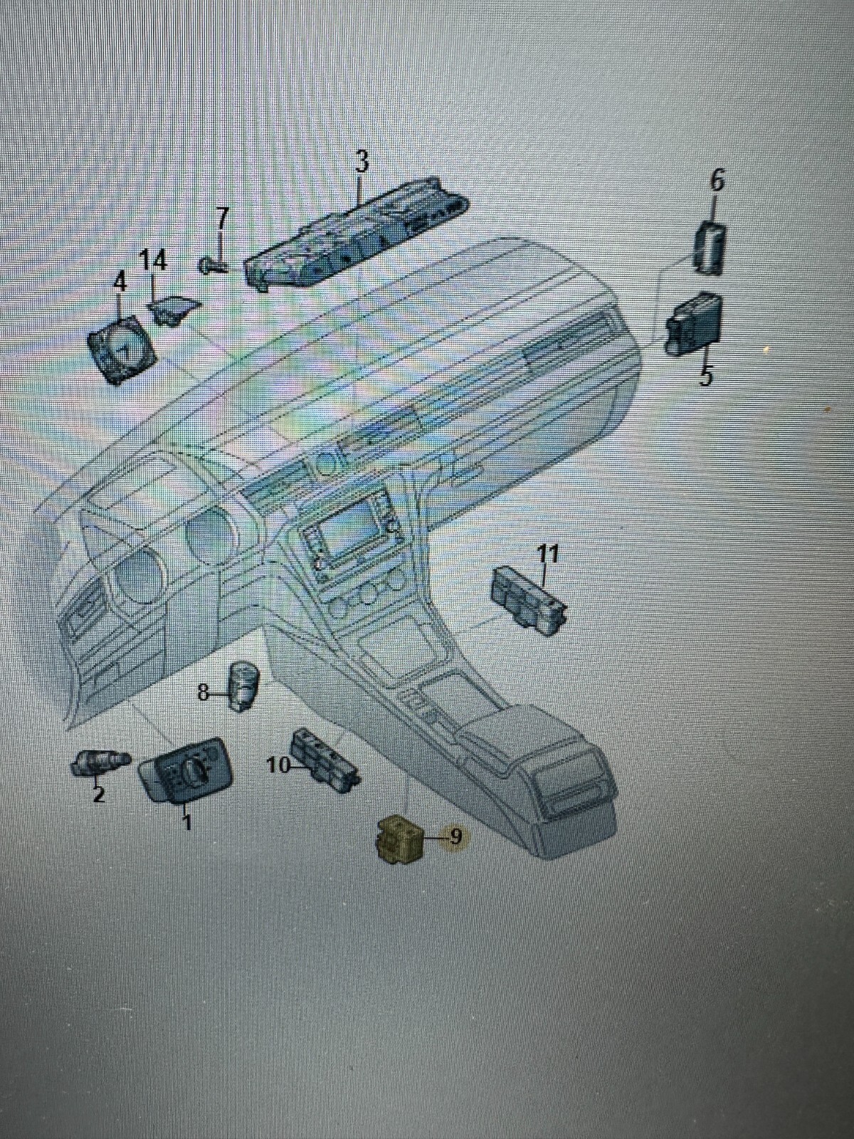 VW PASSAT B8 SCHALTER ELEKTROMECHANISCHE FESTSTELLBREMSE 3G0927225 Fast Neu Test - Obrázek 6