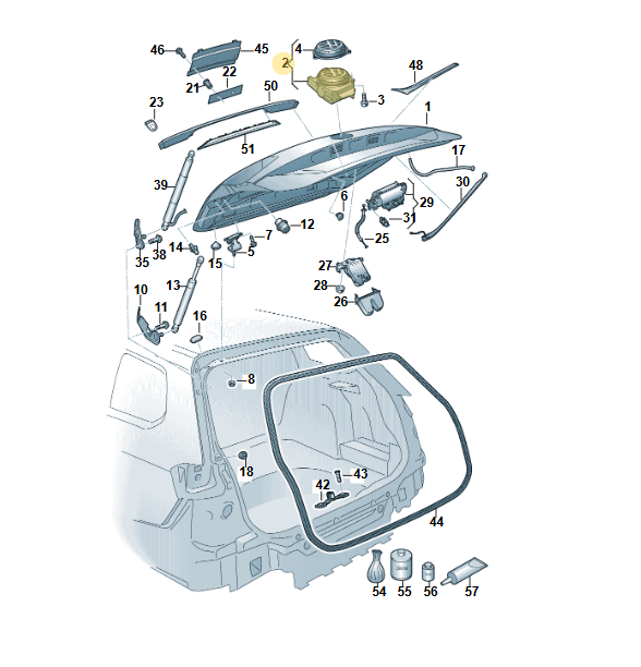 VW PASSAT VW ARTEON RÜCKFAHR KAMERA BETÄTIGUNG HECKKLAPPE 3G0827469HE ORIG VW - Obrázek 6