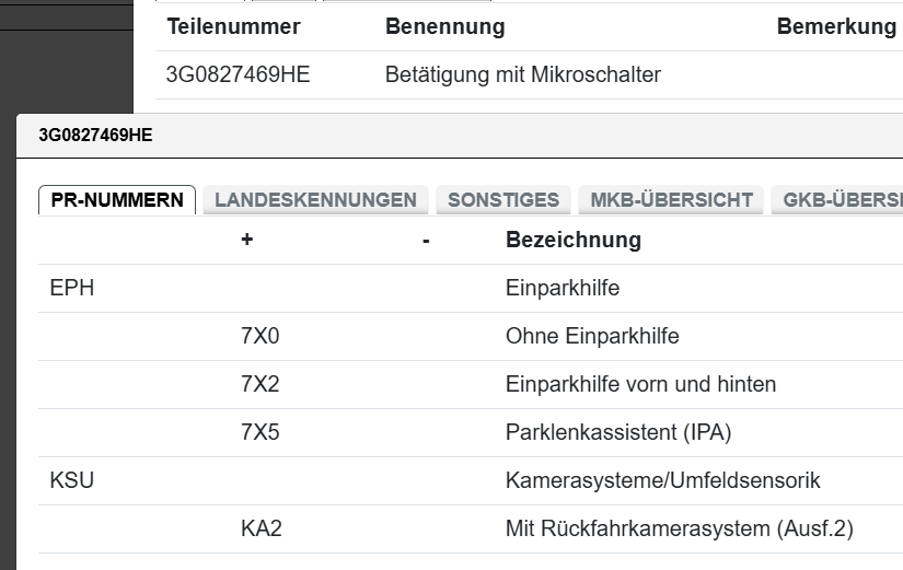 VW PASSAT VW ARTEON RÜCKFAHR KAMERA BETÄTIGUNG HECKKLAPPE 3G0827469HE ORIG VW - Obrázek 8