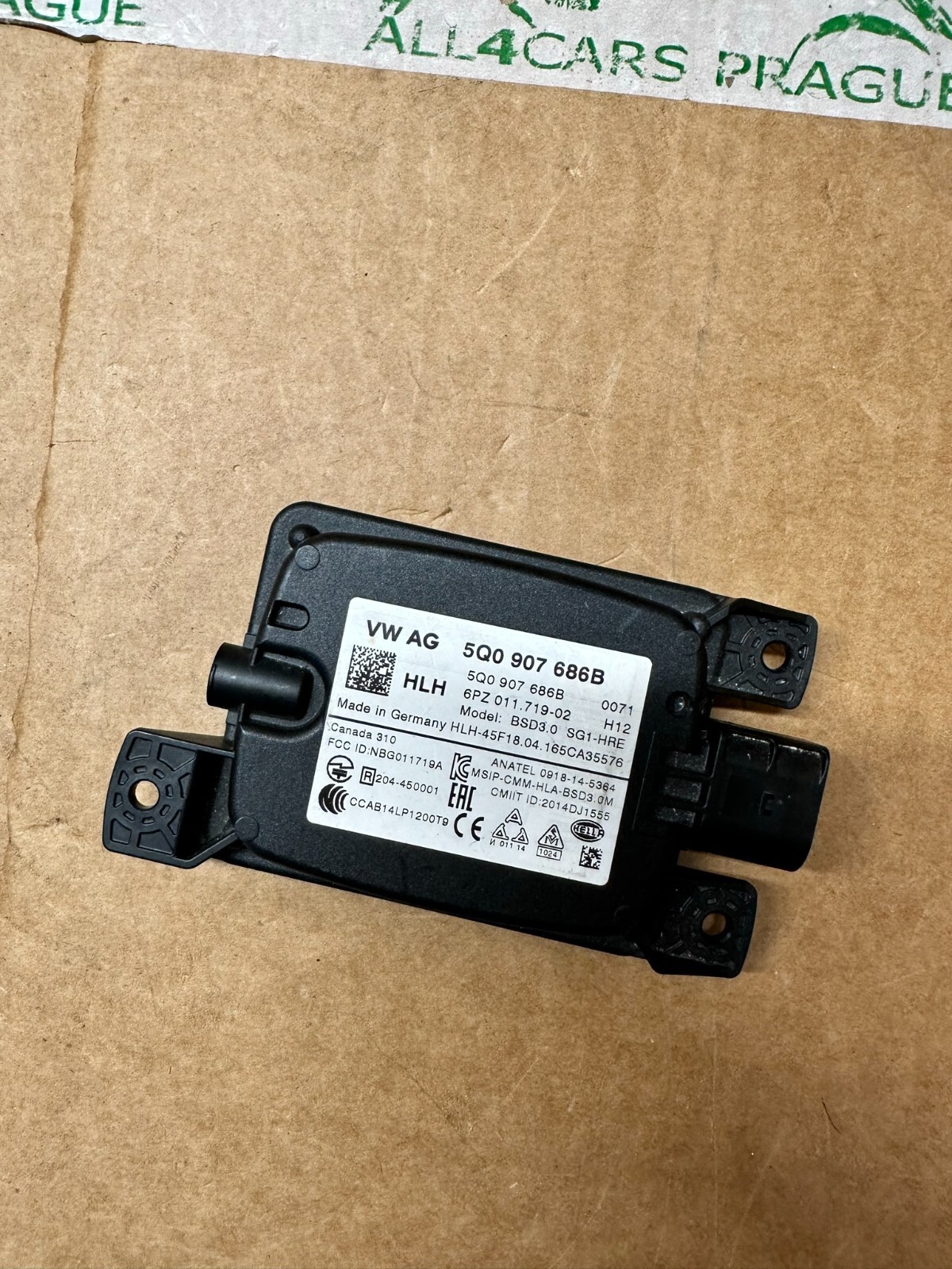 VW SKODA SEAT STEUERGERÄT FUR TOTWINKEL ERKENNUNG 5Q0907686B ORIG.NEU!!! - Obrázek 3