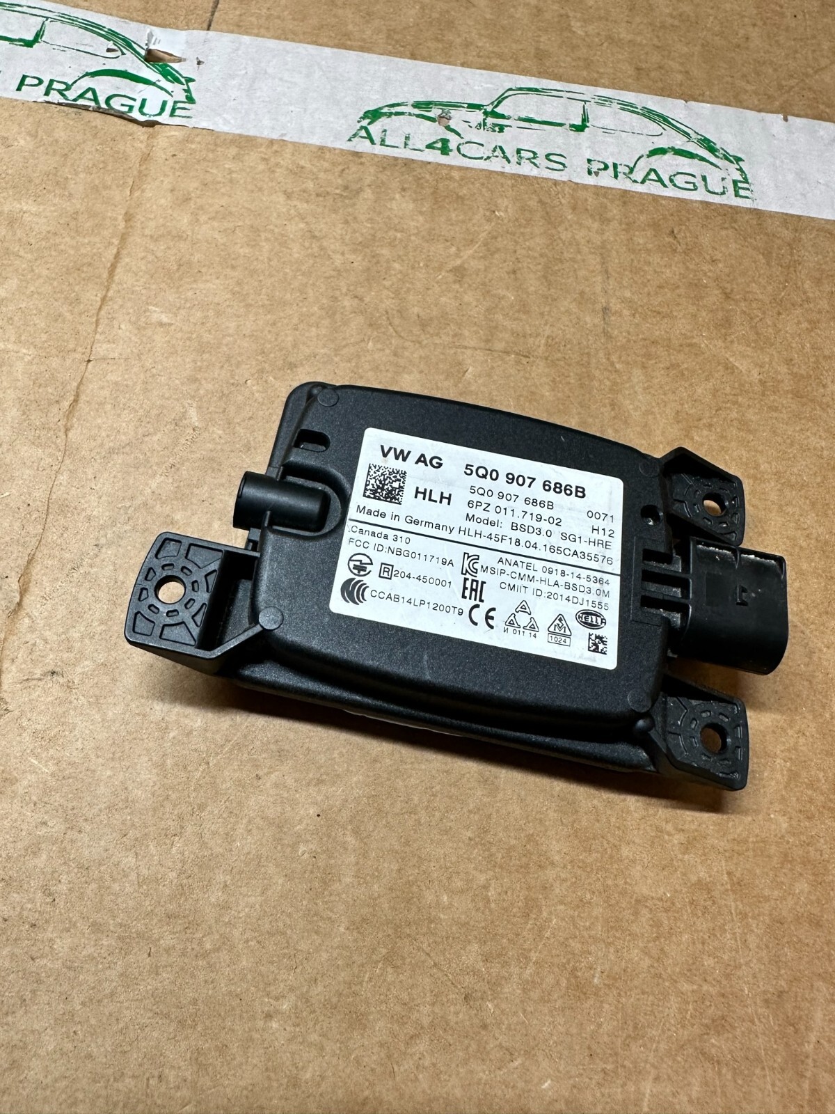 VW SKODA SEAT STEUERGERÄT FUR TOTWINKEL ERKENNUNG 5Q0907686B ORIG.NEU!!!